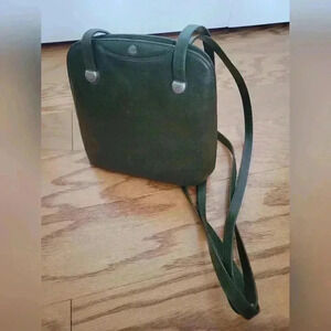 Esquire Genuine Leather Green Crossbody Bag German Made